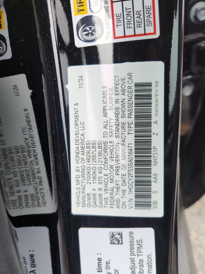 Honda Accord Hybrid Sport Image 10