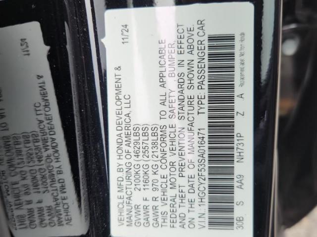 Honda Accord Hybrid Sport Image 10