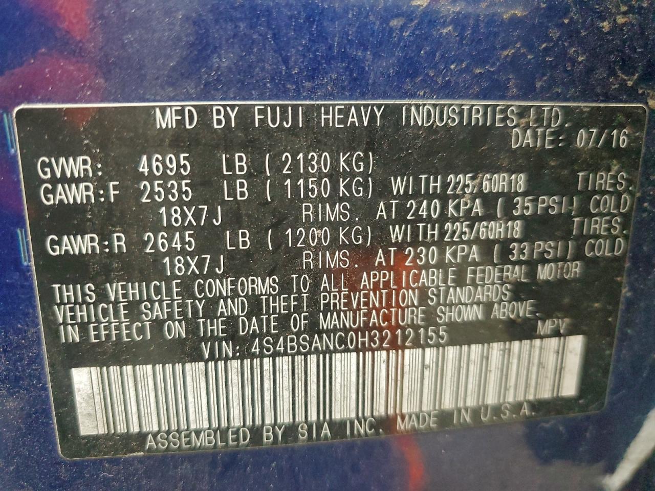 Subaru Outback 2.5i Limited Image 12