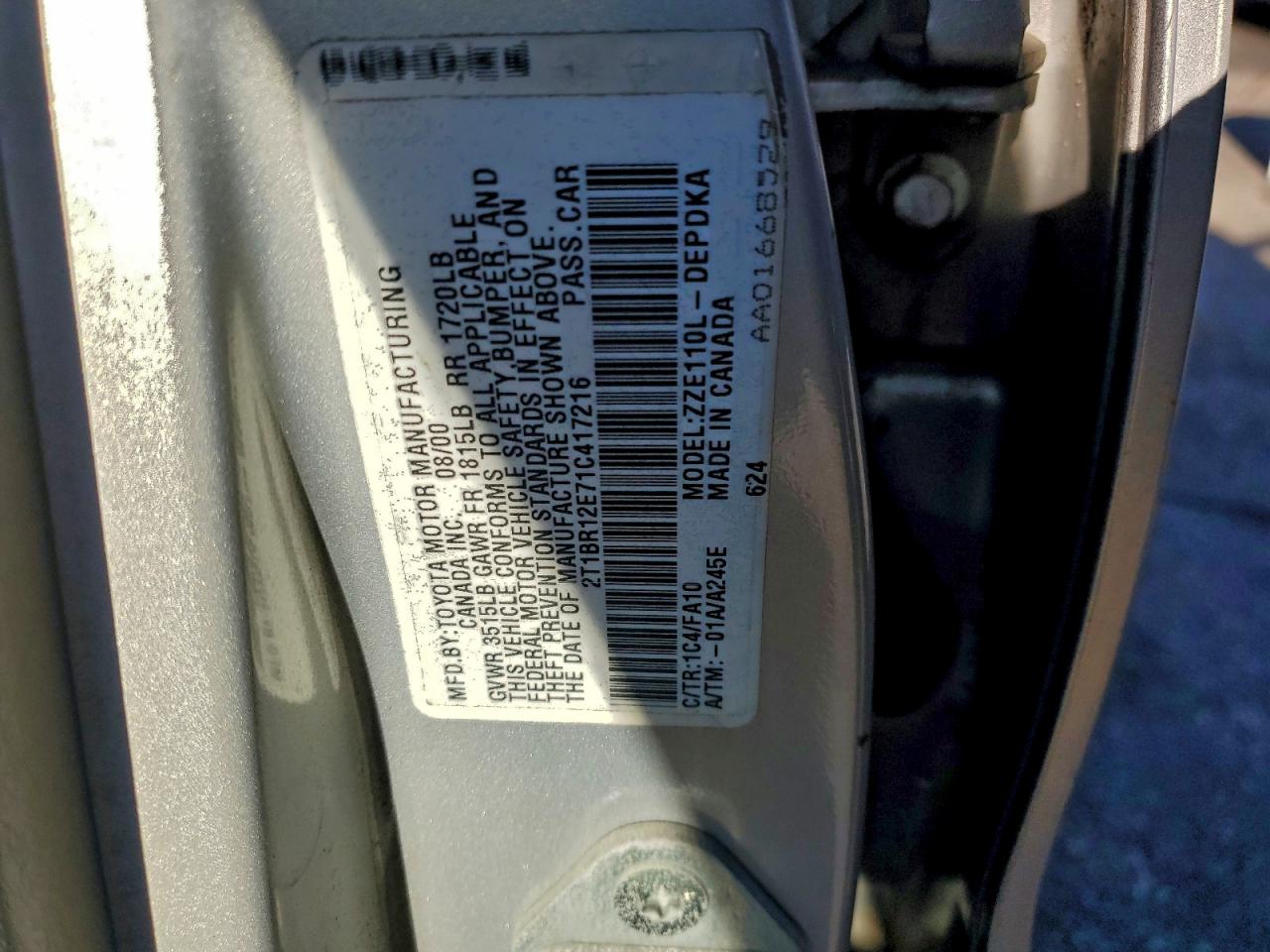 Toyota Corolla Ce Image 7