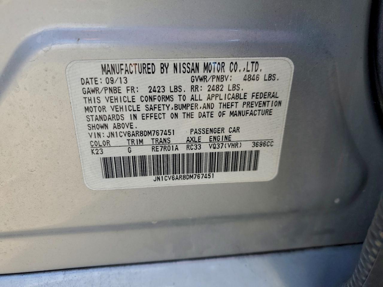 INFINITI G37 Image 11