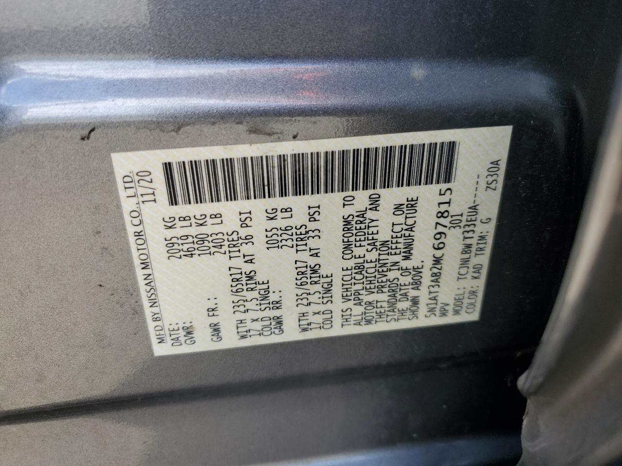 Nissan Rogue S Image 13