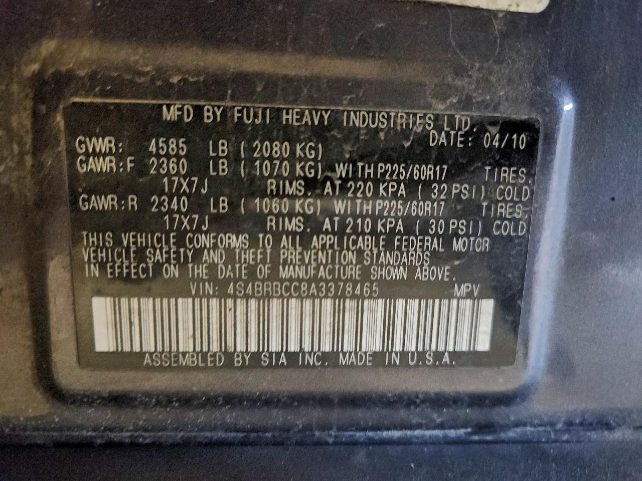 Subaru Outback 2.5i Premium Image 12