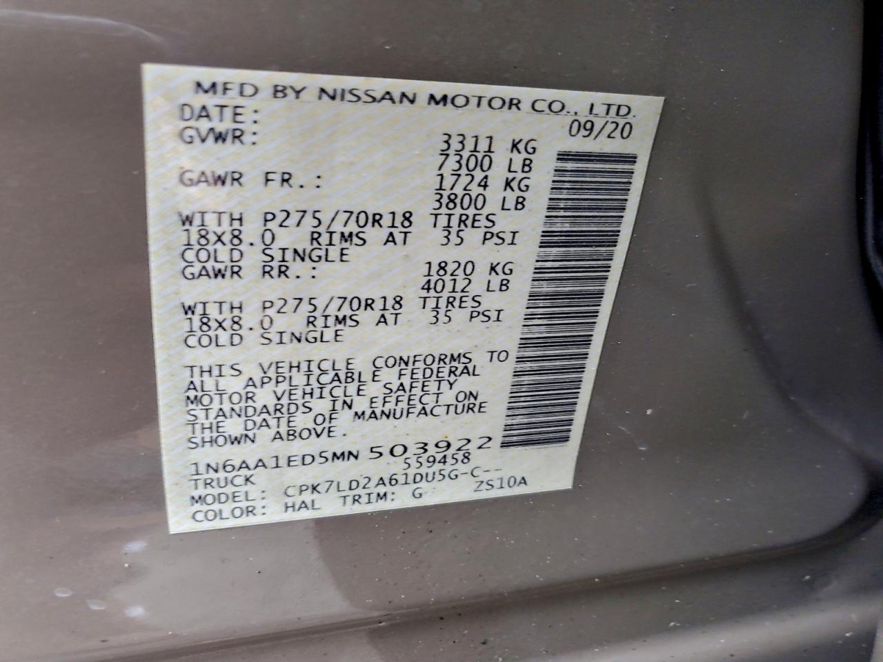 Nissan Titan Sv Image 8